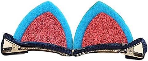 "Onomii Cute Cat Ears Hair Accessories Hairpin Girl Children" (Rose Red)