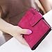 Mosunx(TM) Fashion Women Mini Zipper Bifold Leather Wallet Card Holder Purse Gifts (Hot Pink)