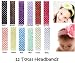 "My Little Noggin" 1.5" baby girls crochet headbands 12 total image 1