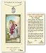 Pewter Catholic Patron Saint St Raphael the Archangel w/ Prayer Card