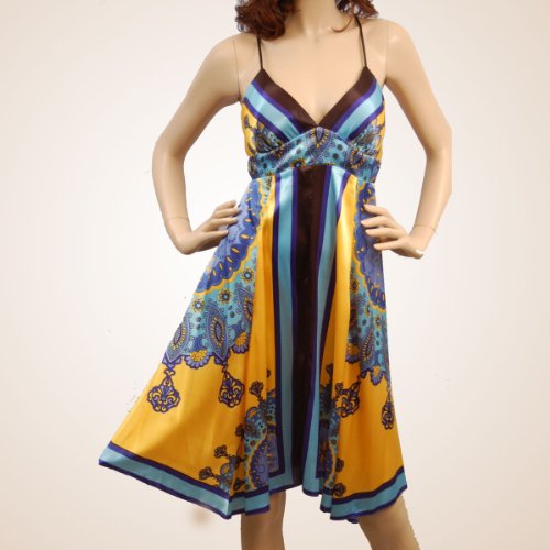 New Sexy Unique Print Satin Cocktail Dress online New Sexy Unique Print Satin Cocktail Dress online