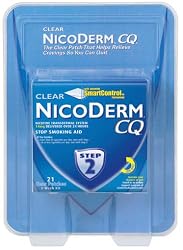 NicoDerm CQ STEP 2 - Smoking Cessation Aid Clear Patch - 21 Clear Nicotine Patches (3 Week Kit)