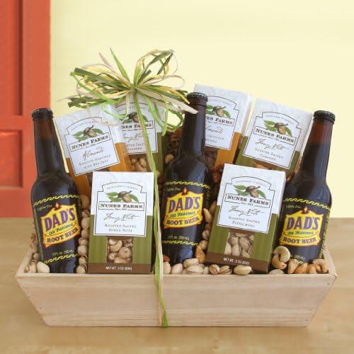 Dad's Root Beer & Nuts Gift Basket