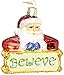 Old World Christmas Ornaments: Believe Santa Glass Blown Ornaments for Christmas Tree