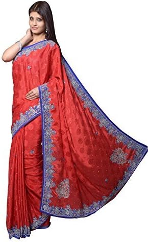 Aarti Saree Women's Hand Embroider Designer Party Wear Lehanga Red Free Size
