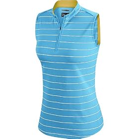 Buy adidas ClimaCool Sleeveless Textured Quarter-zip Ladies Mock by adidas