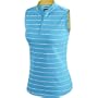 adidas ClimaCool Sleeveless Textured Quarter-zip Women's Mock - Spa/Appletini/White Large
