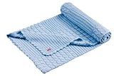 Kaloo Blue Knitted Quilt