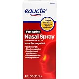 Equate 4-Way Nasal Spray 3-Pack Phenylephrine HCl