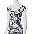 Everyday Brand High Waist Cap Sleeve Floral Top
