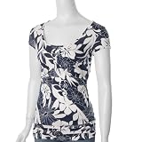 Everyday Brand High Waist Cap Sleeve Floral Top