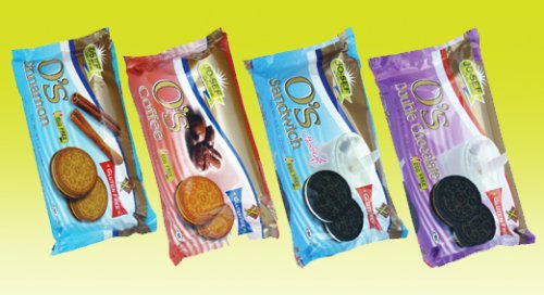 Gluten Free O's Sandwich Double Chocolate Cookies.[kosher].