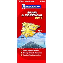 Spain & Portugal National Map 2011 2011 (Michelin National Maps)