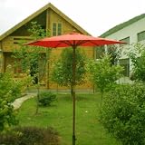 garden and patio furnitures item: 7' Patio Market Umbrella - Red