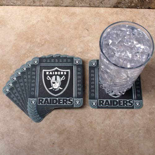 Oakland Raiders 8-Pack Absorbent PaperKraft Coasters