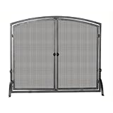 Uniflame Large Single Panel Olde World Iron Screen with Doors