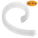 Selizo 30 Pack Necklace Chain Silver Plated Necklace Chains Bulk Cable Chain Charms for Jewelry Making, 1.2 mm (18 Inches)