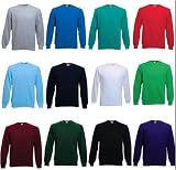 Fruit of the Loom Raglan Sweatshirts in 12 Farben und Gr&ouml;sse S, M, L, XL und XXL - 