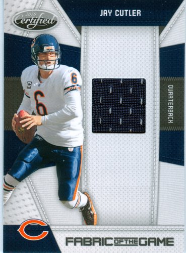 2010 Certified Authentic Jay Cutler Game Worn Jersey Card