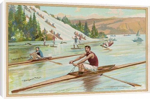 Canvas Prints of Boytons Water Show/race from Mary Evans