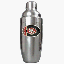 San Francisco 49ers Stainless 25 Ounce Steel Cocktail Shaker by Great American Products
