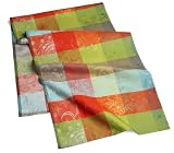 Garnier Thiebaut Mille Couleurs 100% Cotton 22-inch by 71-inch Table Runner, Paris