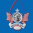 Pack of 12 American Hero Photo Frame Christmas Ornaments For Personalization
