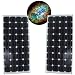HQRP 170 Watt (85W + 85W) Monocrystalline Solar Panel 170 Watt 12V / 12 Volt for Grid-Intertied / Grid Intertied Photovoltaic Systems plus HQRP Coaster