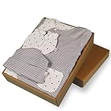 【TYGJ】オーガニックコットン ベビー服 新生児 豪華 肌着セット コンビ肌着 （毛布1枚&帽子1枚&よだれかけ1枚&手袋1足) 子供服 有機栽培綿100％　出産祝い ギフトセット