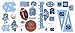 Sporting Goods : RoomMates RMK1067SCS University of  North  Carolina Peel & Stick Appliques