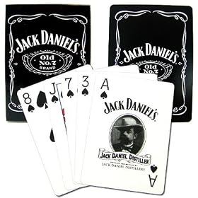 Jack Daniel's Label Poker Size Playing Cards, Single Deck