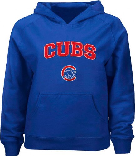 Chicago Cubs Youth Fleece Pullover Hooded Sweatshirt