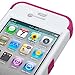 MYBAT Hybrid Dual Layer Protector Cover with Kickstand for Apple iPhone 4/4S - Retail Packaging - Butterfly Dancing/Hot Pink