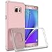 Galaxy Note 7 Clear Case, CoverON [ClearGuard Series] Hard Clear Back Cover with Flexible TPU Bumpers Slim Fit Phone Cover Case for Samsung Galaxy Note 7 - Clear