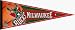 Basketball Pennants: NBA Milwaukee Bucks Pennant