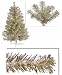 3' Pre-Lit Champagne Artificial Tinsel Christmas Tree - Clear Lights