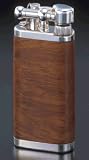 Corona Classico Silver Plate With Smooth Natural Briar Wood Cigarette Lighter