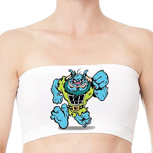 White Trinity Christian College Strapless Bandeau Top For Woman One Size