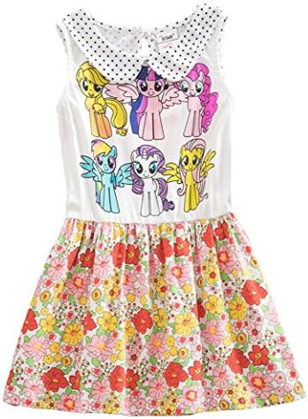 FOTTON Girl's My Little Pony Princess Sleeveless Dress (4T)