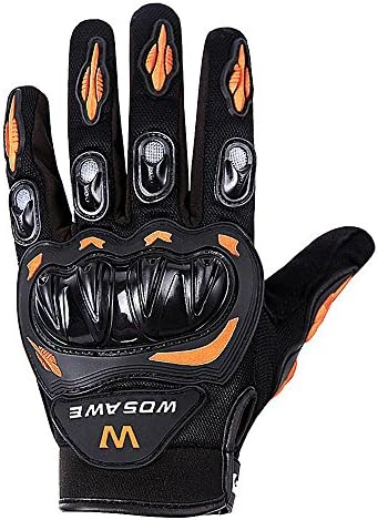 Borvelo Motorcycle Gloves,MTB Mountain Bike Full Cycling Gloves,BMX MX ATV Racing Gloves (L)