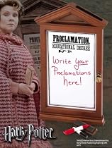 Harry Potter Order of The Phoenix Proclamation Board Replica