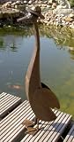 Eigenschaften LUBERONA HOME & GARDEN  / ENTE MIT HUT GARTENDEKO METALL SKULPTUR ROSTPATINA 60 CM