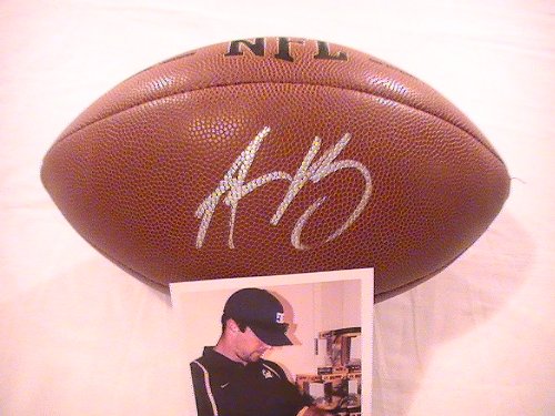 AARON RODGERS SIGNED AUTOGRAPHED FOOTBALL GREEN BAY PACKERS COA + HOLOGRAM