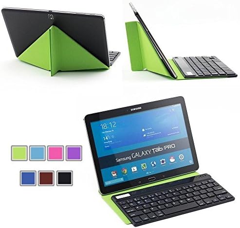 Generic Ultrathin (4mm) Wireless Bluetooth Keyboard With a Transformers Stand case for Android Tablet/Phone Samsung Galaxy Tab / Samsung Galaxy Note / Google Nexus 7 /Asus MeMO Pad / Sony Xperia Z2 (2014) 10.1 inch / Other Android Devices/Alldaymall/Dragon Touch/NeuTab...)Green