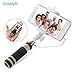 Selfie Stick Greaty® Mini Wired NEW Foldable Super Handheld Extendable Monopod-built in Bluetooth Shutter Non-slip Handle Compatible with Iphone 4s, 5s, 6, 6 Plus, Samsung Galaxy S3, S4, S5, S6, Note 2, 3, 4, 5, Nexus 5, 6, HTC One,sony Xperia Z2 Xperia Z3