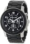 Michael Kors Watches Oversized Black PU Runway (Black)