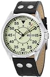 Stuhrling Original Mens 479.33153 Classic Traveler Trackmaster II Swiss Quartz Day and Date Luminous Dial Watch