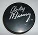 Andy Murray Autographed Black NHL Hockey Puck W/PROOF, Picture of Andy Signing For Us, St. Louis Blues, Los Angeles Kings
