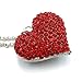 Soulbreezecollection Big Love Red Heart Valentine's Day Pendant Necklace Charm Rhinestones Ladies Women Fashion Jewelry