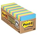 MMM654R24CPAP - Post-it Notes, 75 Sheet/PD, 24/PK, Assorted Pastel